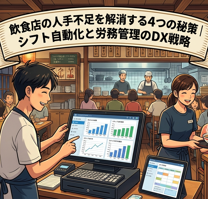 飲食店の人手不足を解消する4つの秘策