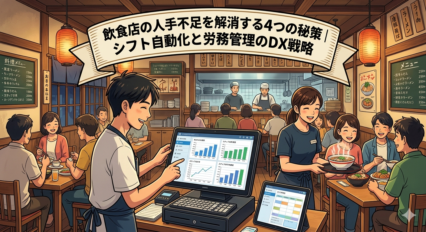 飲食店の人手不足を解消する4つの秘策