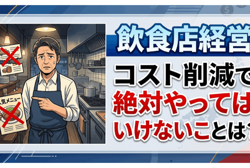 コスト削減で絶対やってはいけないこととは？