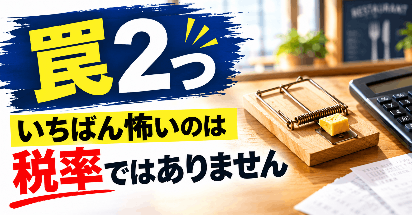 罠2つ いちばん怖いのは税率ではありません