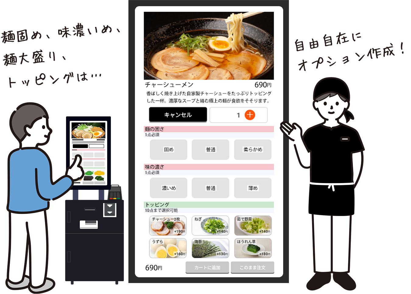 ワンレジの券売機なら