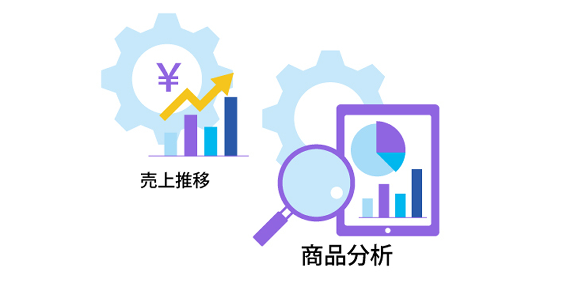 経営状況が一目でわかる管理・分析画面