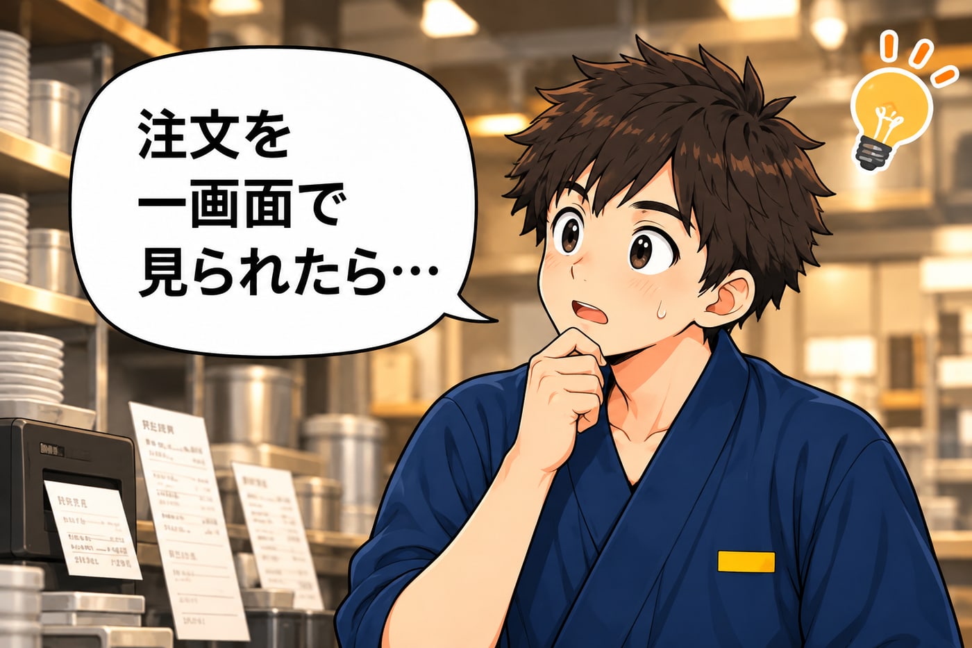 「注文を一画面で見られたら…」とひらめく