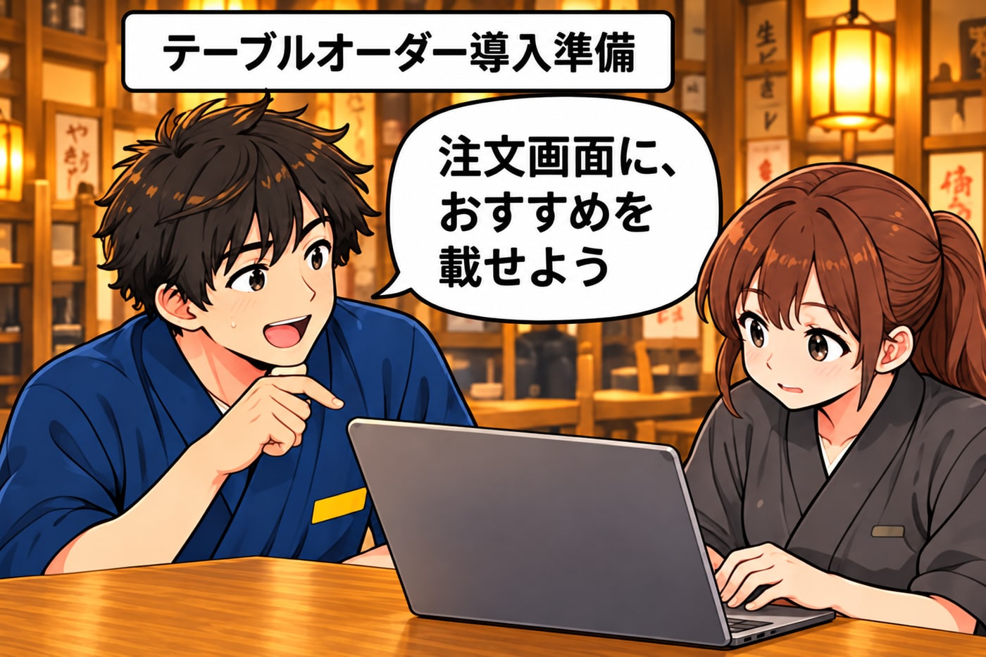 テーブルオーダー導入準備。「注文画面に、おすすめを載せよう」